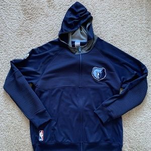Memphis Grizzlies Adidas Full Zip Hoodie Jacket - Size XL - Great shape!